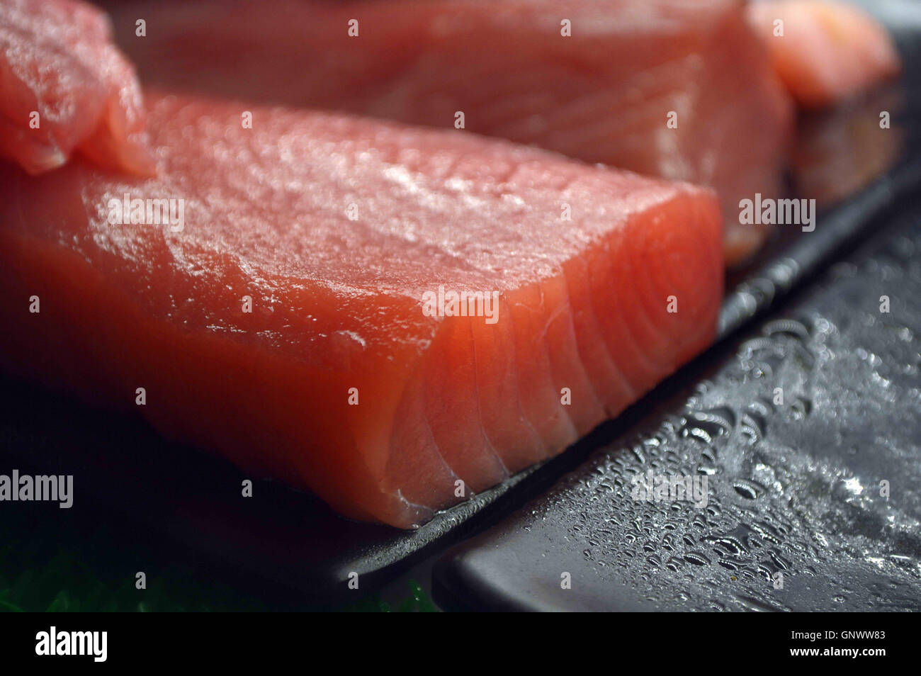 tuna fish filet for japanese culinary dish sashimi atum trajano paiva Stock Photo