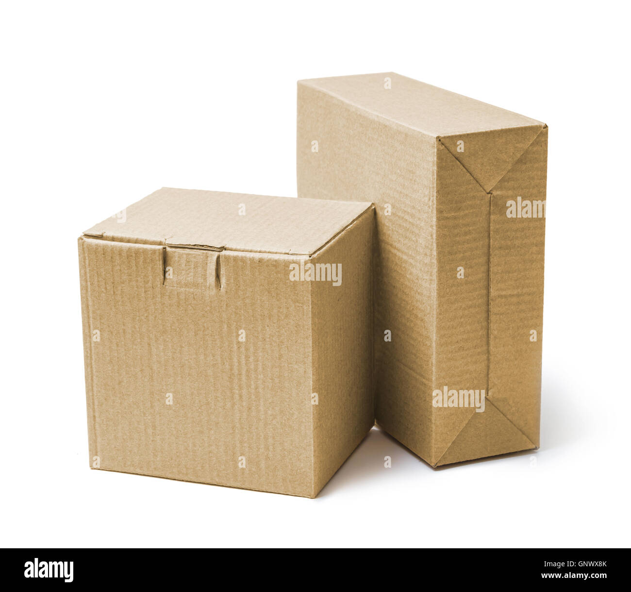 Cardboard boxes for goods and products Stock Photo Alamy