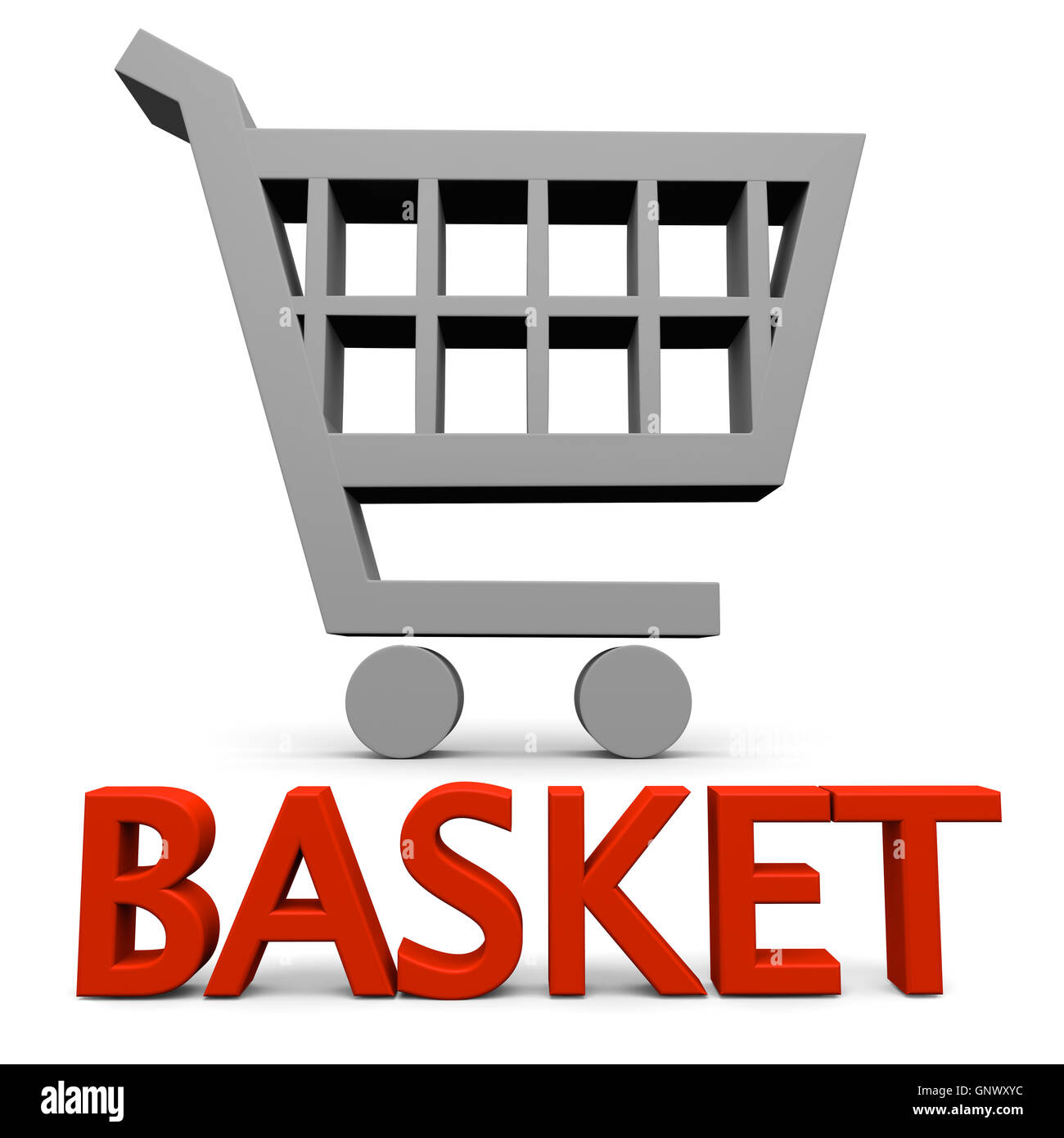 Basket sign Stock Photo Alamy