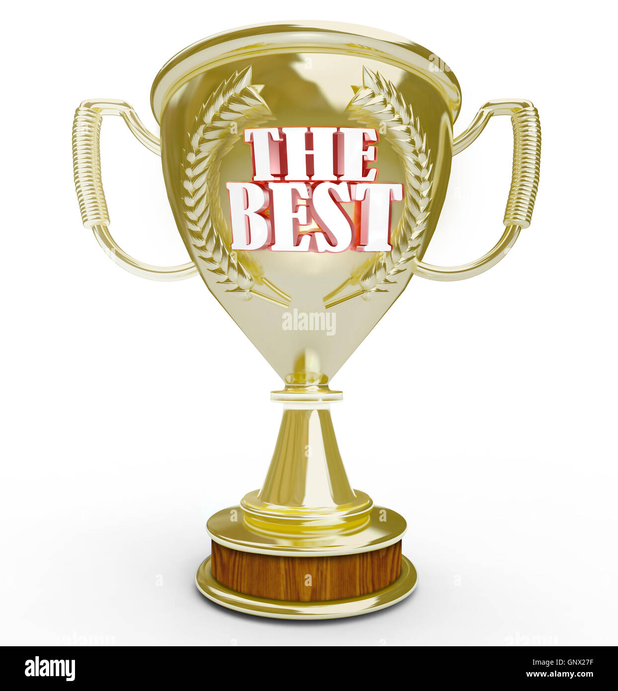 The Best Golden Trophy Top Winner of Competition Stock Photo - Alamy