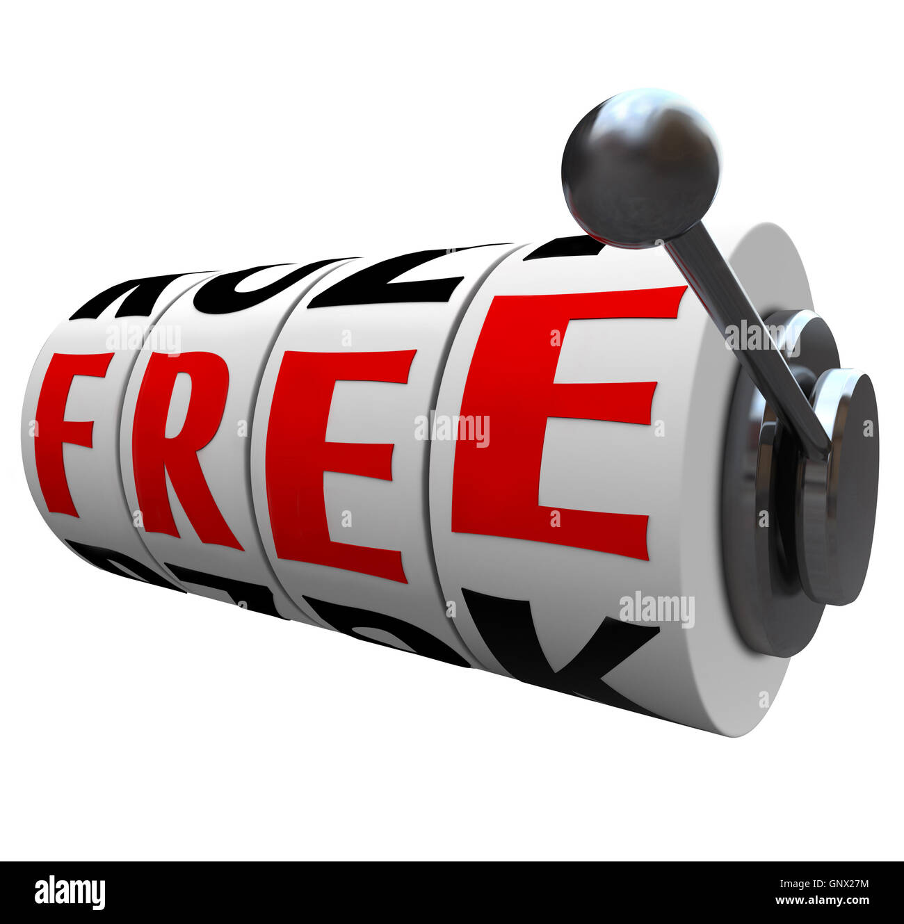 Free Word Slot Machine Wheels No Cost Save Money Stock Photo