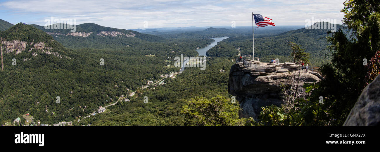 Chimney rock american flag hi-res stock photography and images - Alamy