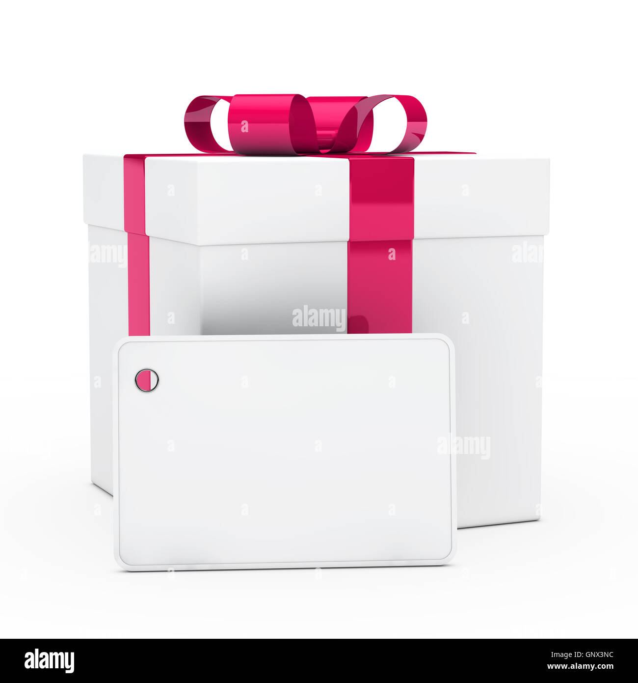 gift box pink ribbon Stock Photo Alamy