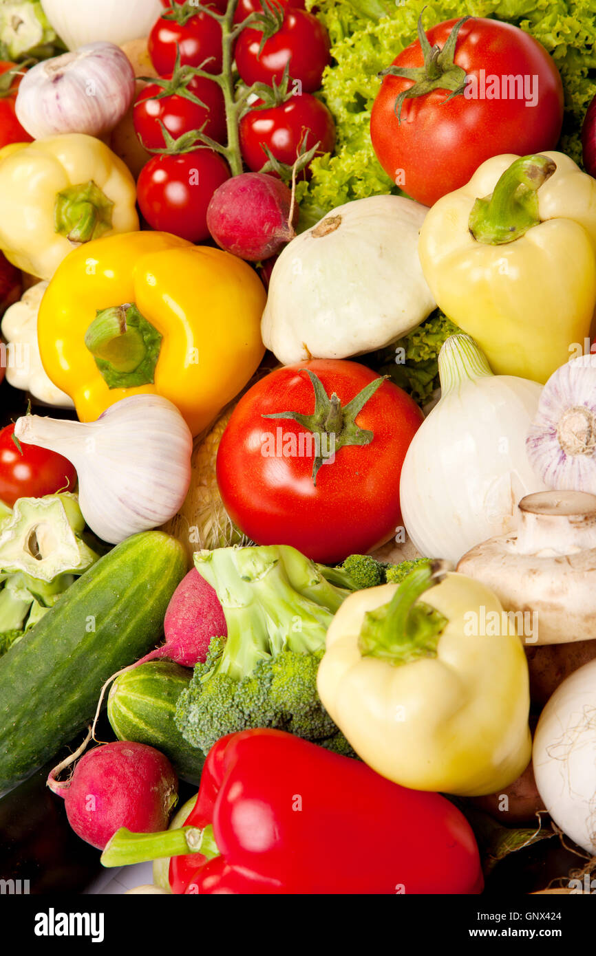 Set fruit vegetable isolated hi-res stock photography and images - Alamy