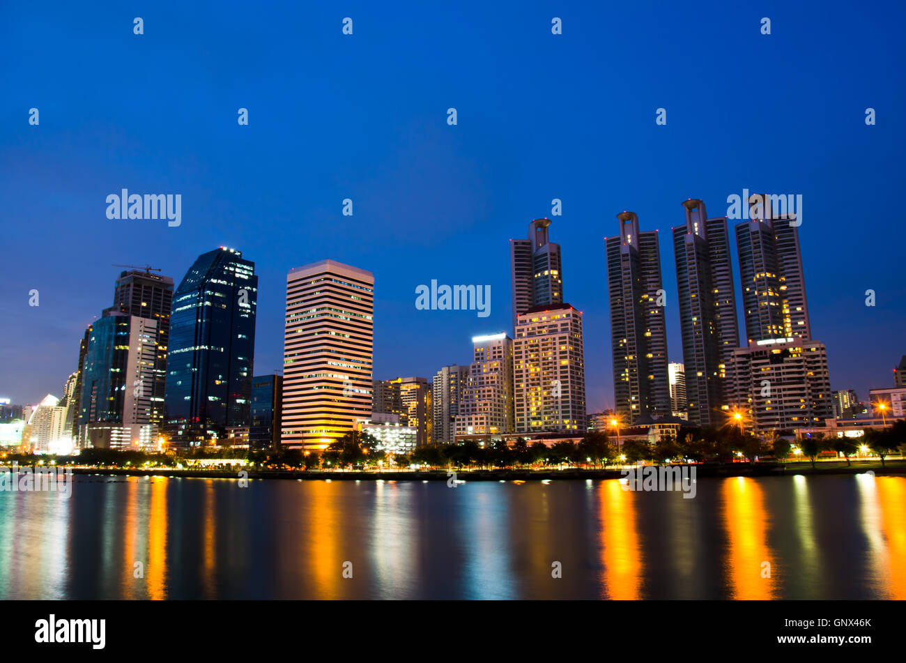 Bangkok in twilight Stock Photo - Alamy