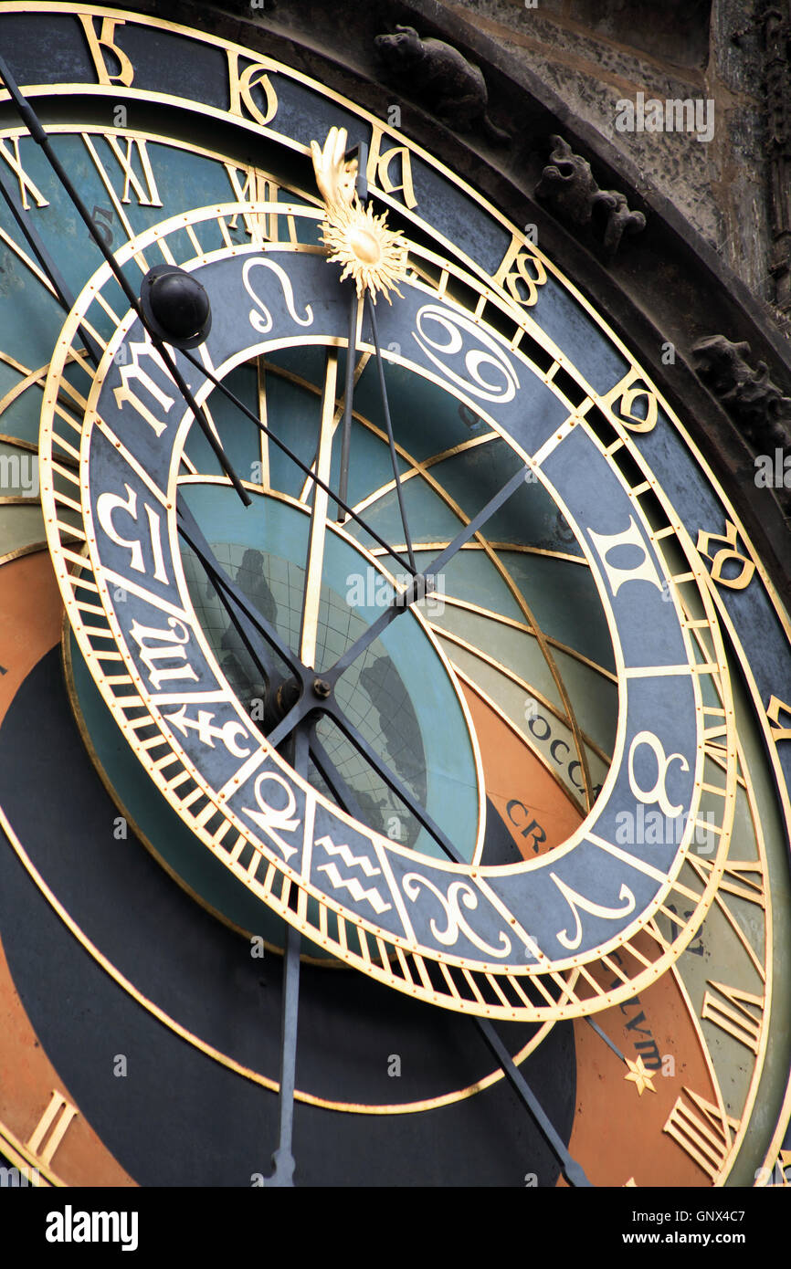 Prague Astronomical Clock Stock Photo Alamy