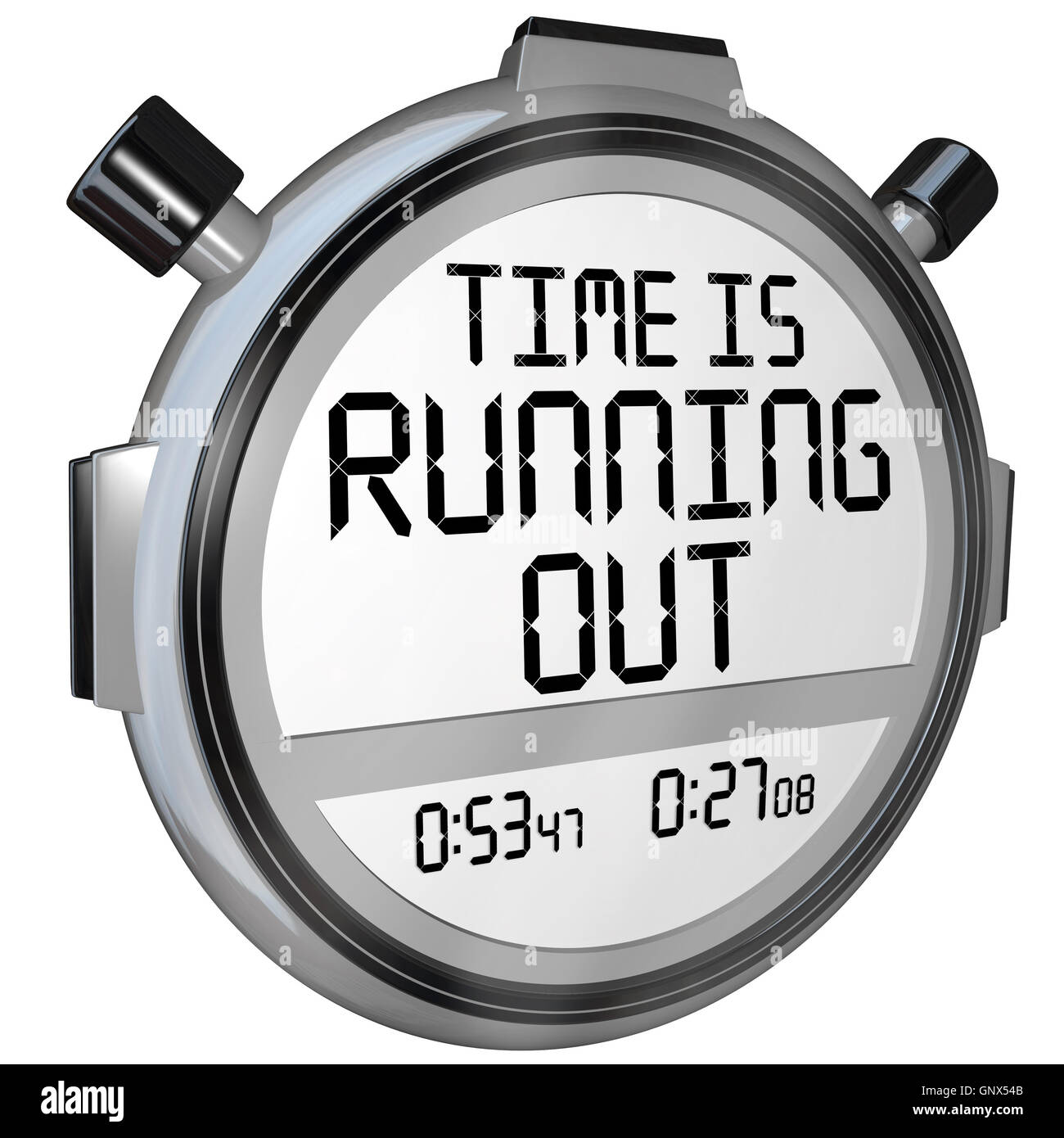Time is Running Out Stopwatch Timer Clock Stock Photo