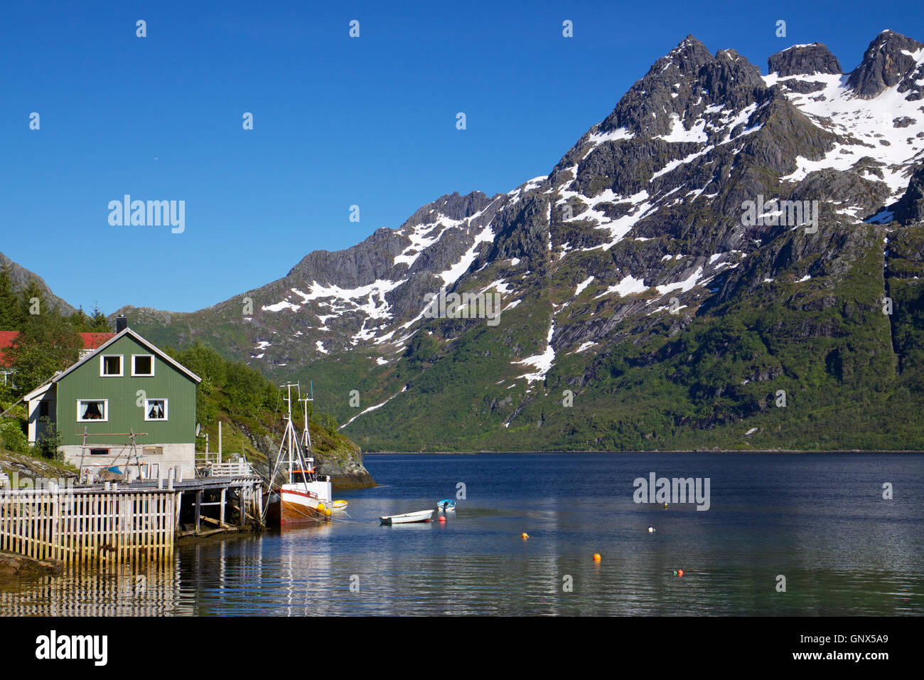 Norwegian fjord Stock Photo