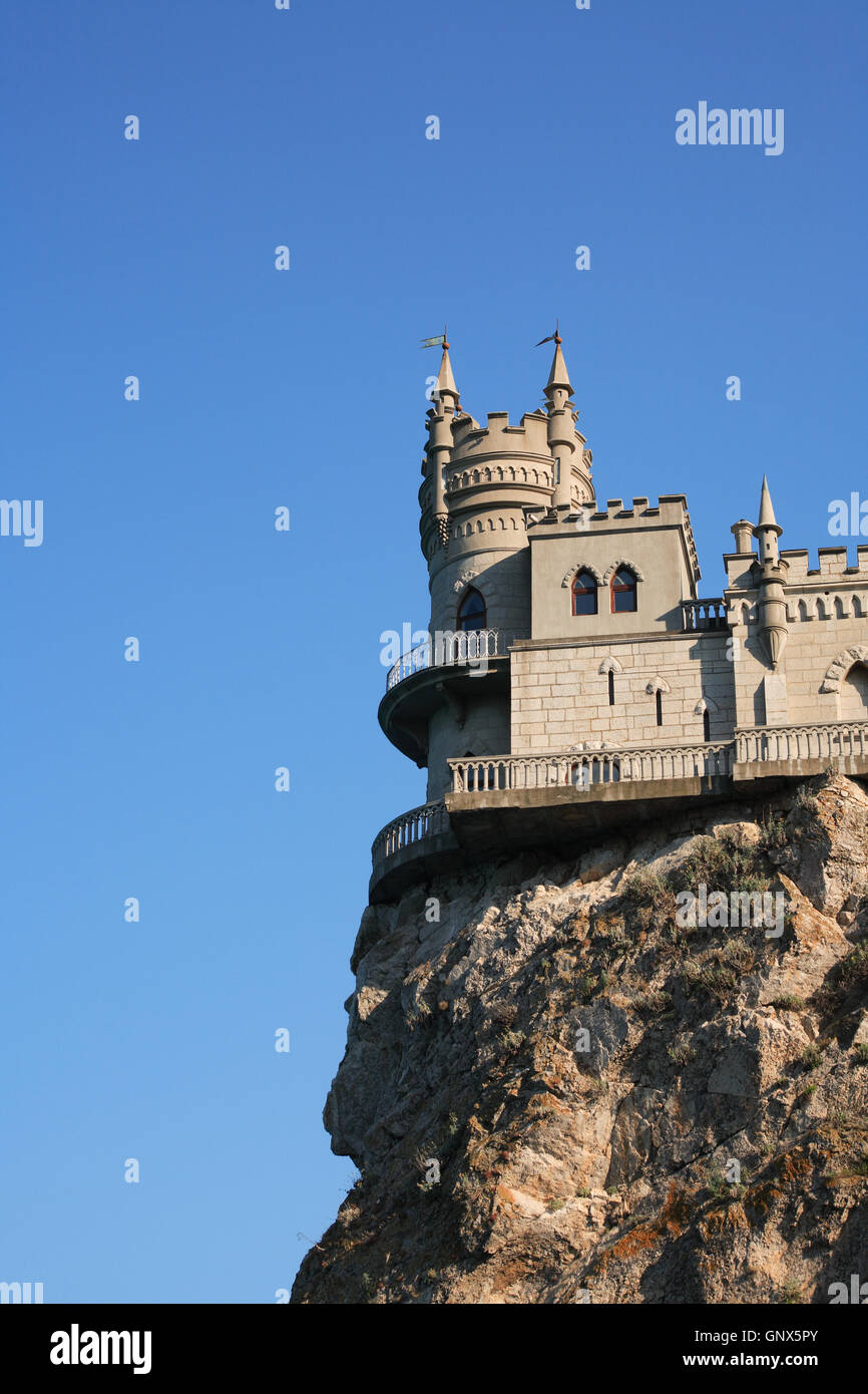 Castle With Rocks Castle On The Rock Stock Photo - Alamy