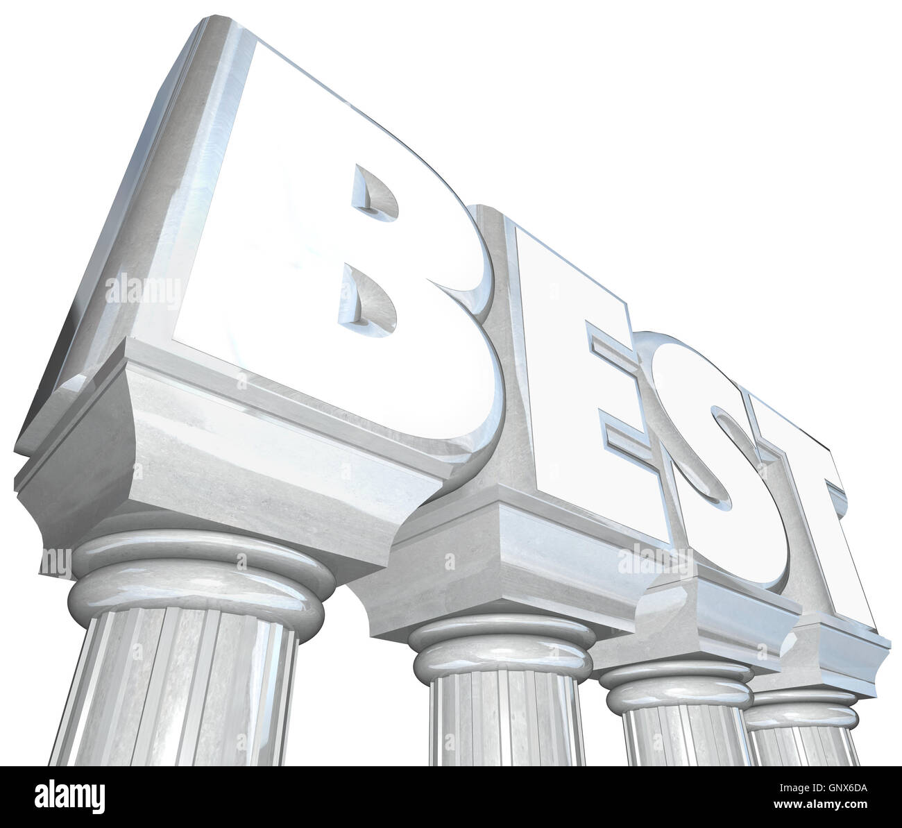Best Word on Columns Top Premier Better Winner Stock Photo - Alamy