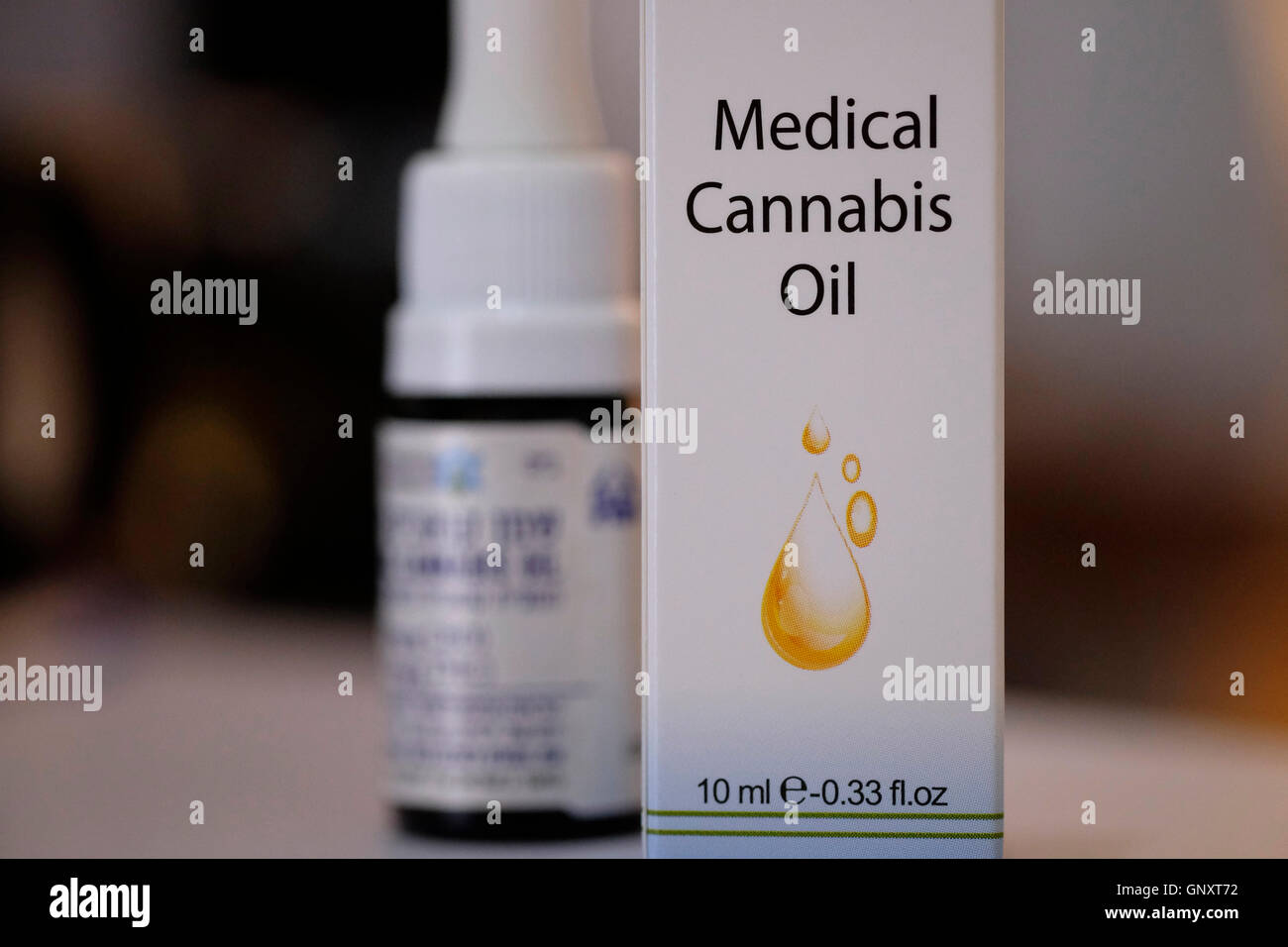 Medical marijuana product is seen at a dispensary belonging to Tikun Olam, Israel's largest medical marijuana supplier in Tel Aviv on 01 September 2016. Israel is emerging as a world leader on the science of medical marijuana. In June, Israel approved a plan to ease restrictions on growing medical marijuana and announced that medical marijuana would eventually become a major growth and export industry. Stock Photo