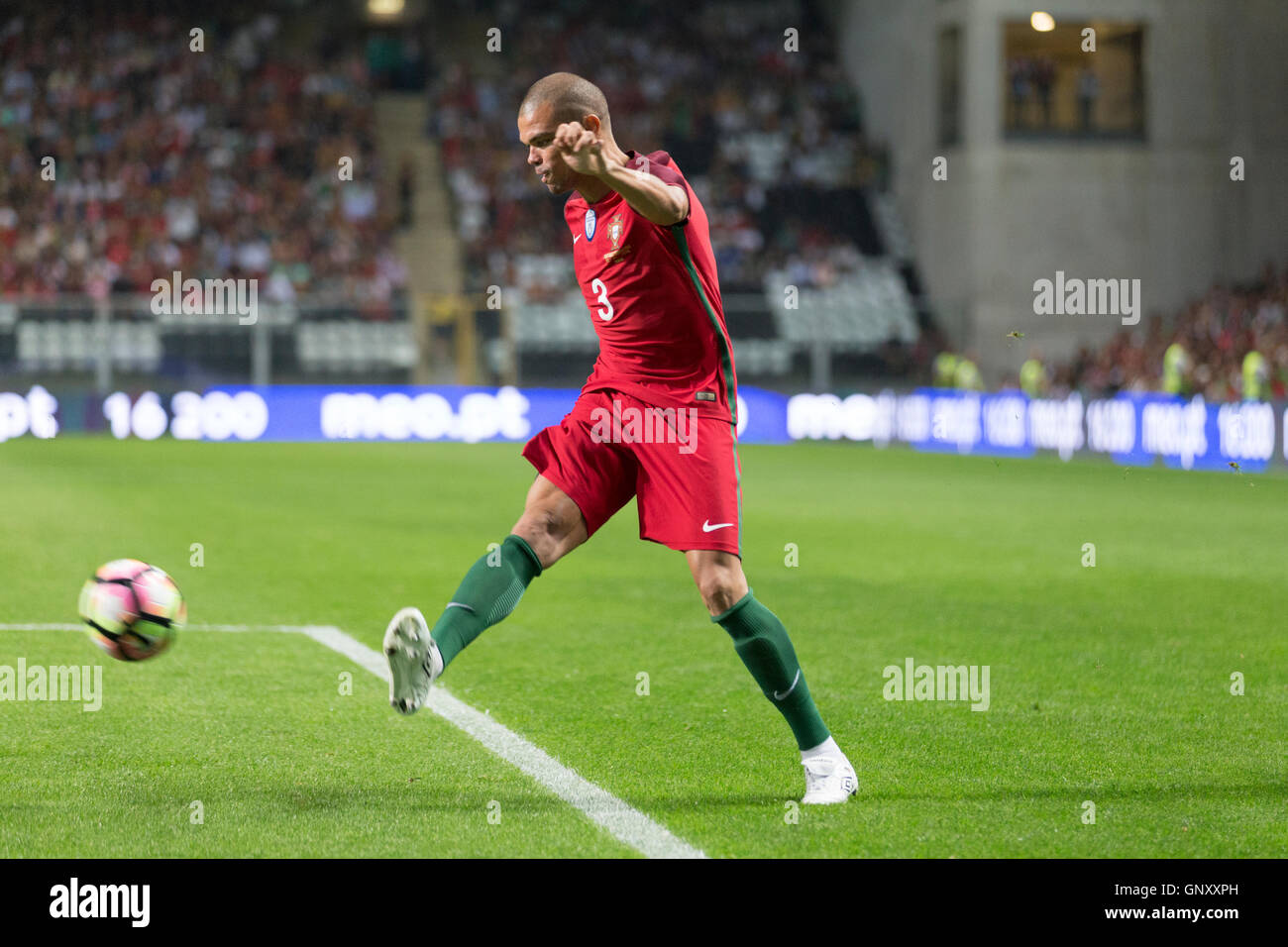 September 01, 2016. Porto, Portugal. Portugal’s defender Pepe (3) during the game Portugal vs Gibraltar Credit:  Alexandre de Sousa/Alamy Live News Stock Photo