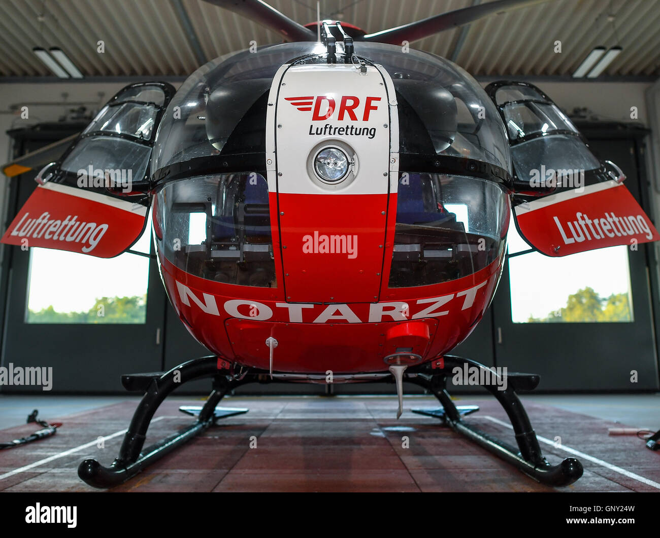 Angermuende Germany 1st Sep 16 The Helicopter Christoph 64 Of Stock Photo Alamy