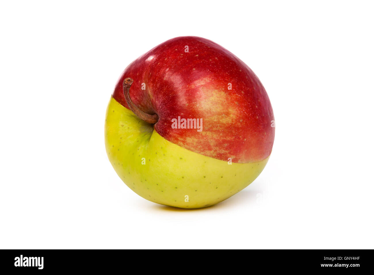 Yellow apple two green hi-res stock photography and images - Alamy