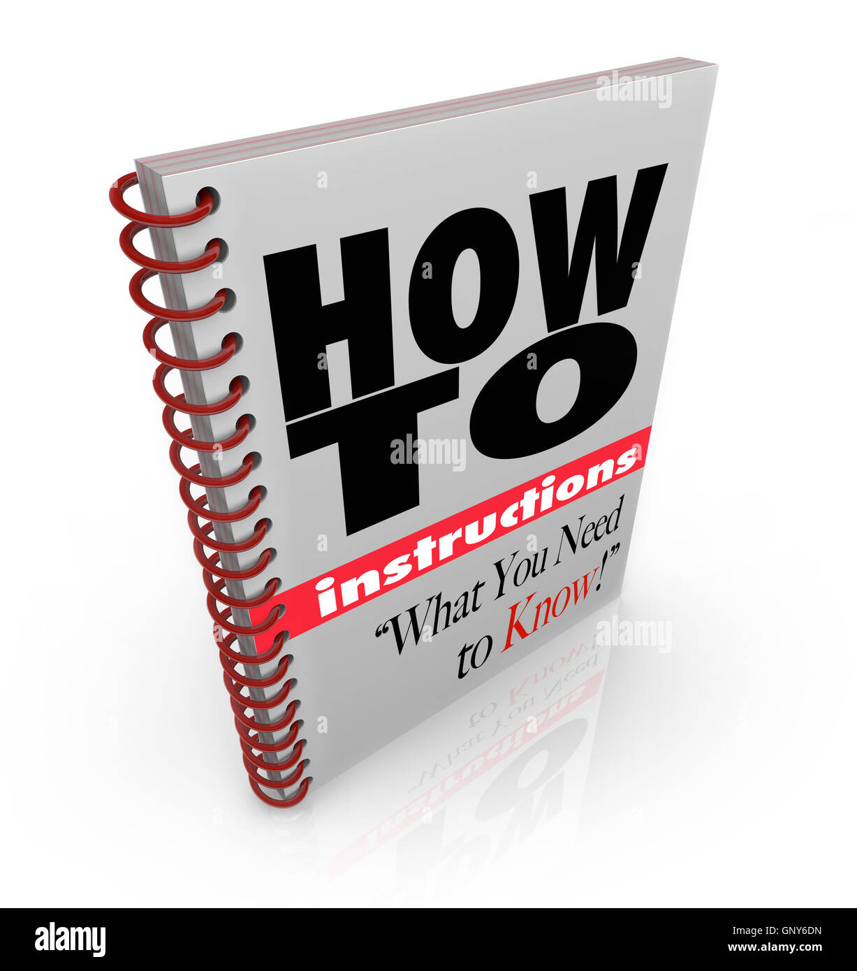 Instruction Book How To Do it Yourself Manual Stock Photo