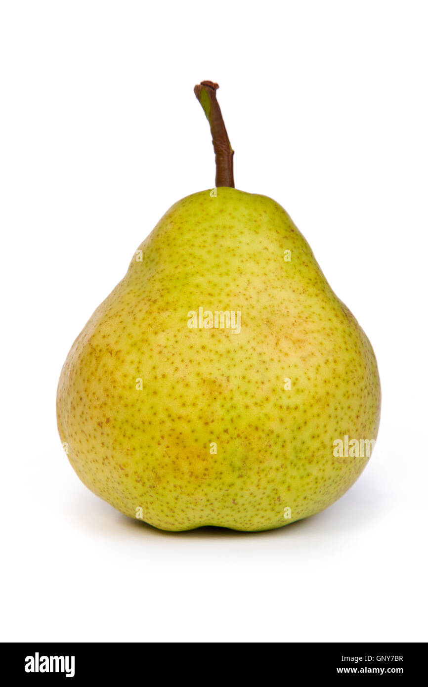 ∩┐╜asty ripe green pear isolated on white Stock Photo - Alamy