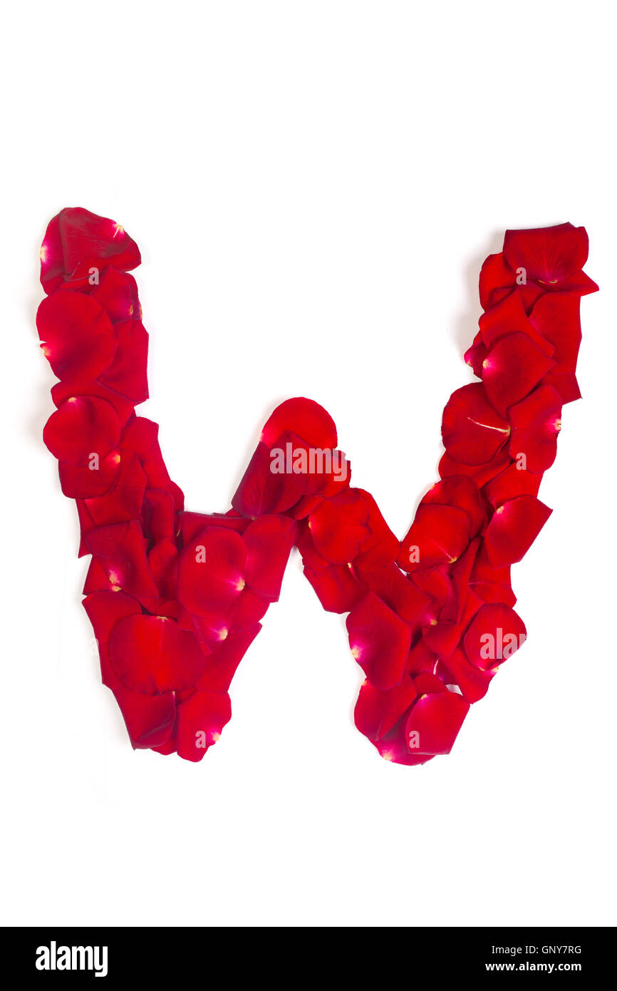 Red w letter hi-res stock photography and images - Alamy