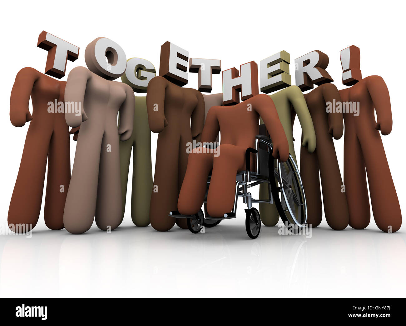 Together Diverse People Community Team of Friends Stock Photo