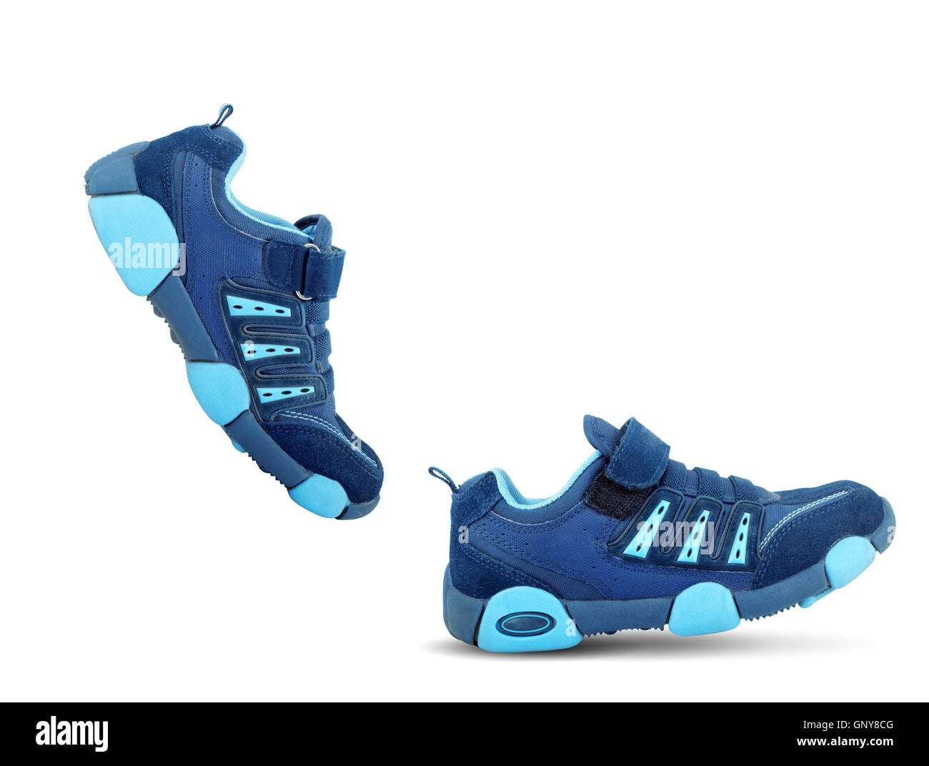 Sneakers walking by themselves Stock Photo Alamy