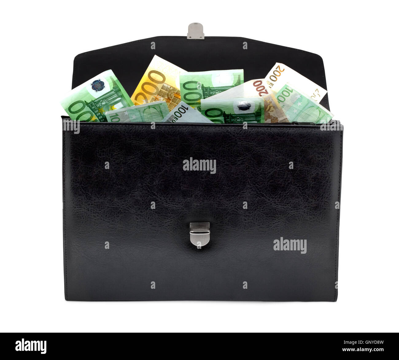 Briefcase with money Stock Photo Alamy
