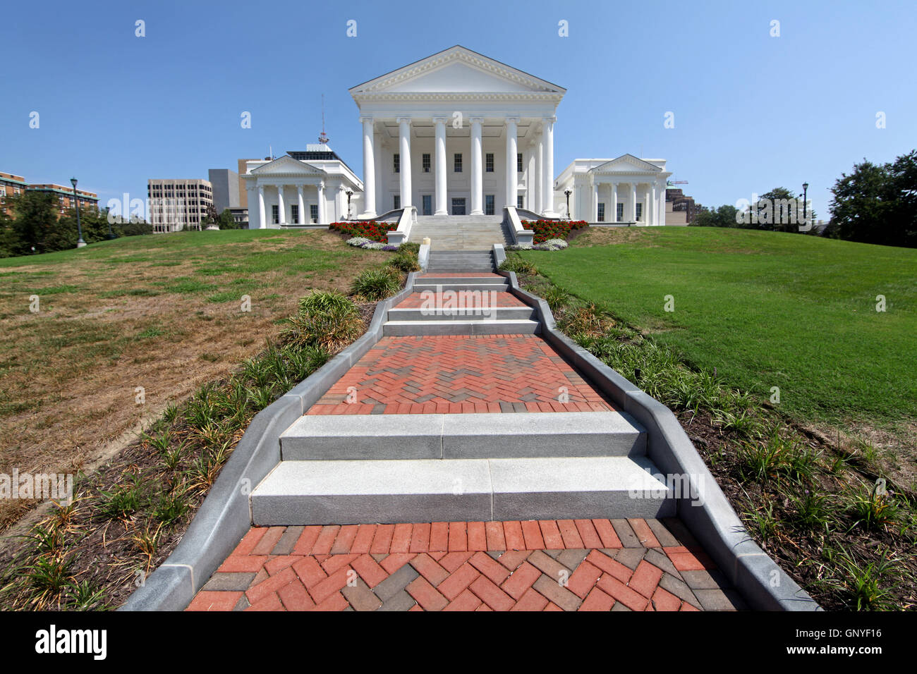 The Virginia State Capitol Building in Richmond Stock Photo