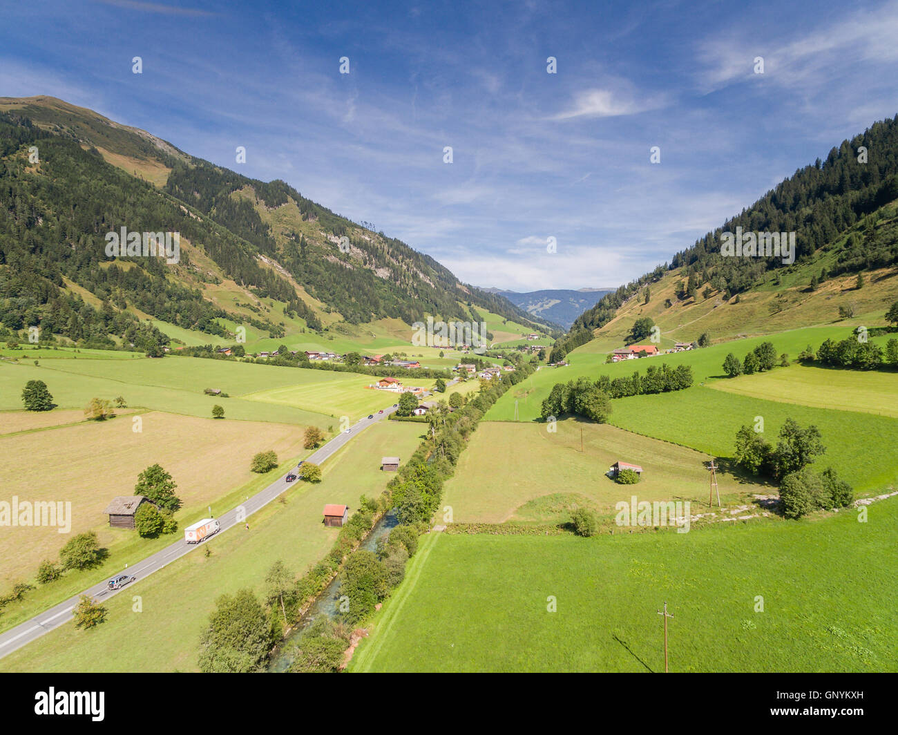 Rauris in Austria, mountain village in the Alps, Salzburg Stock Photo Alamy