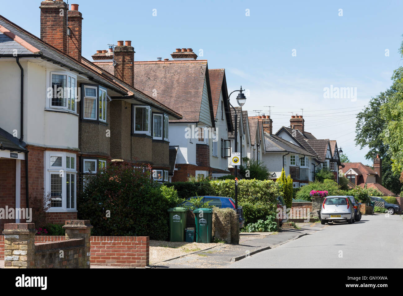 Vicarage Lane, Laleham, Surrey, England, United Kingdom Stock Photo