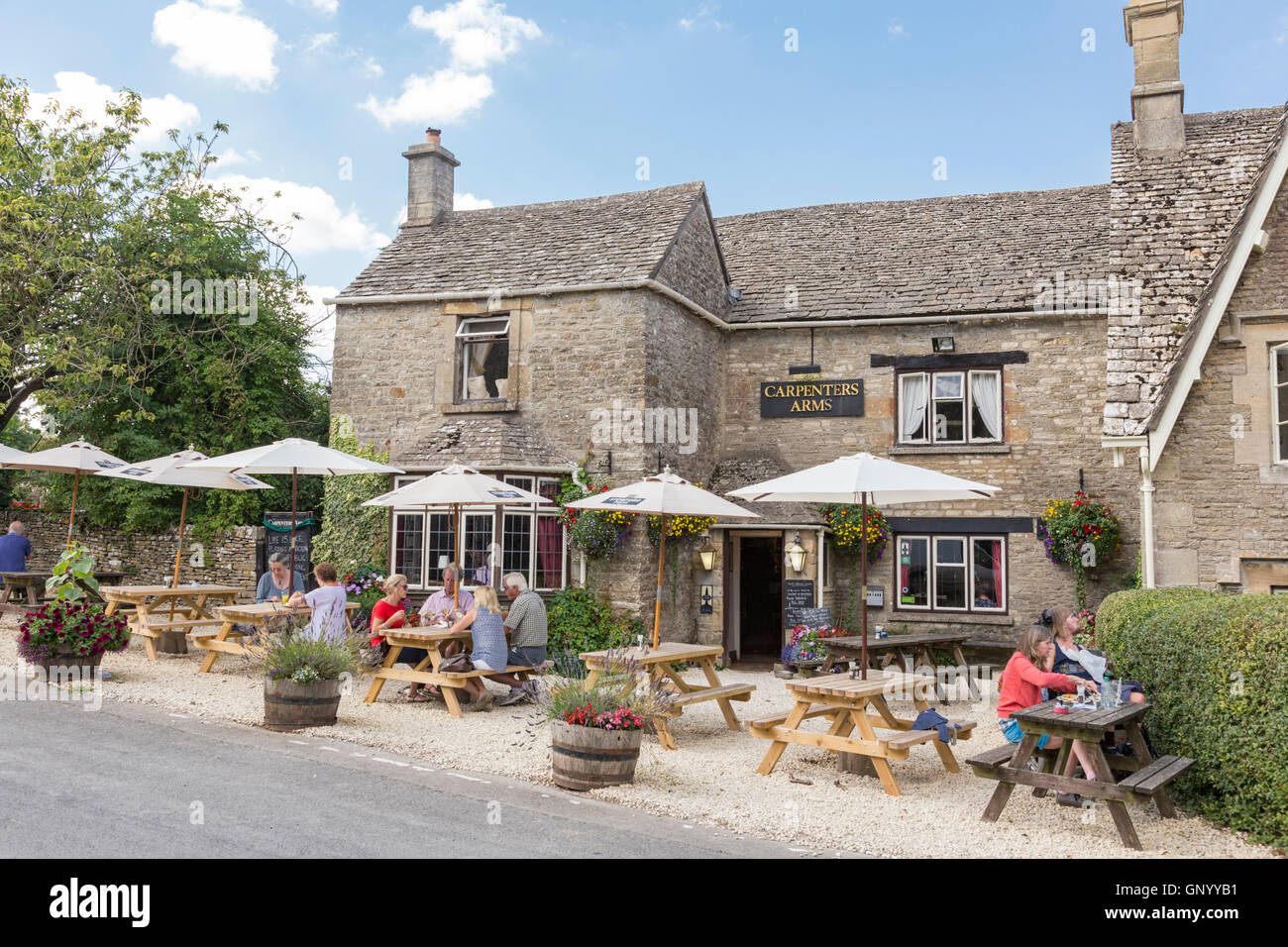 The Carpenters Arms in the Cotswold village of Miserden, Gloucester