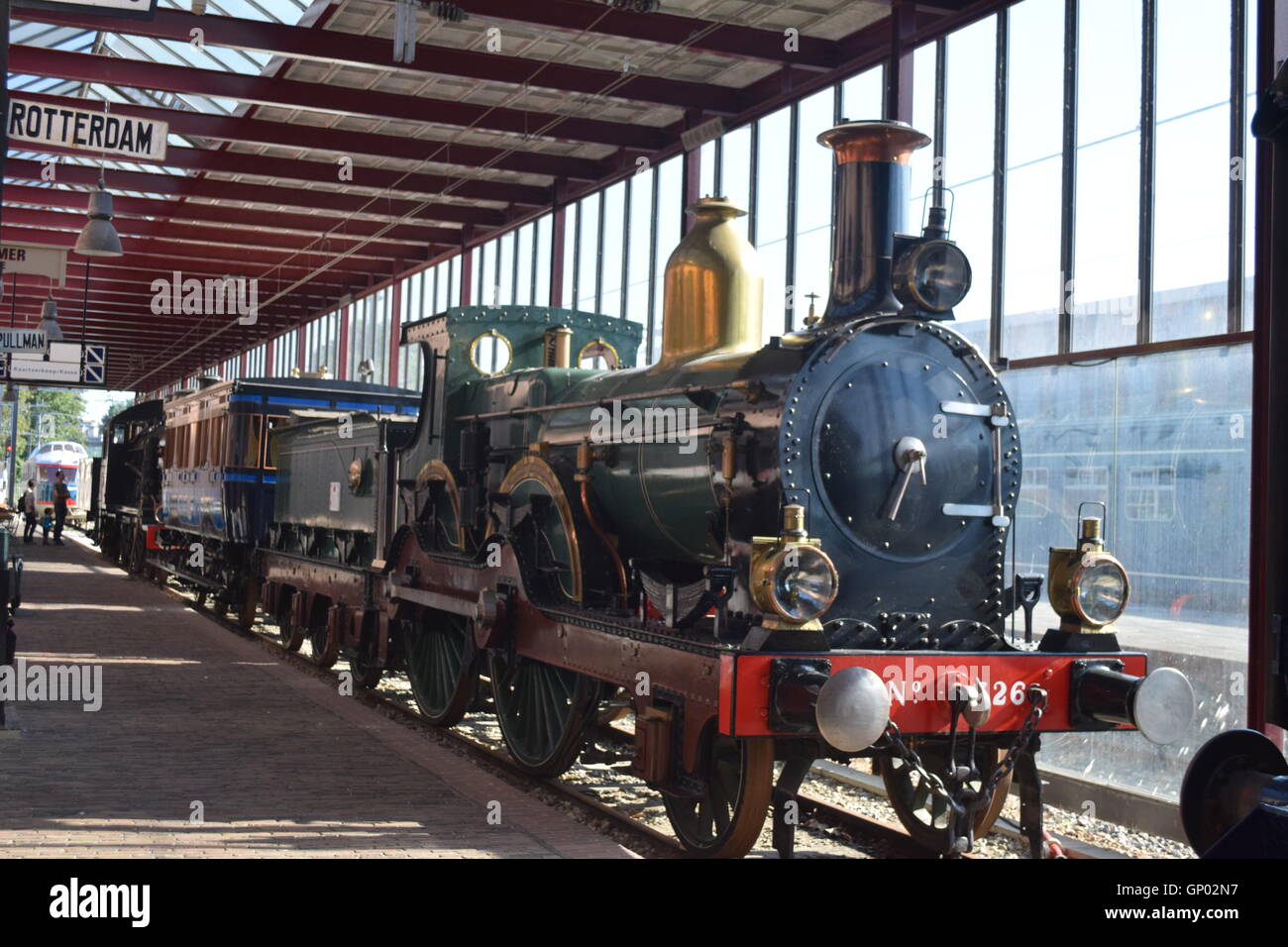 Dutch railway museum in Utrecht, this is one of the may steam engines