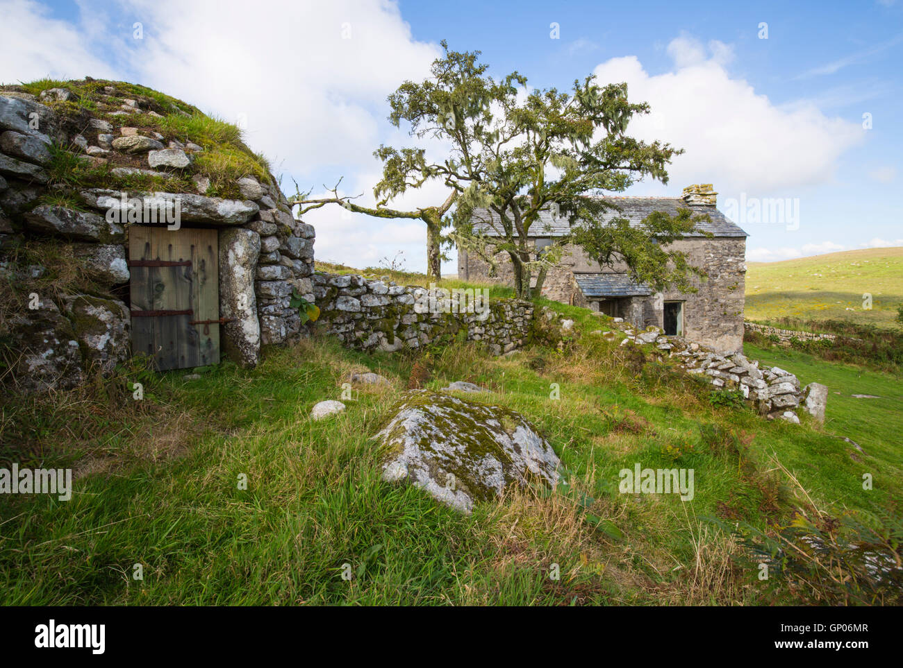 Rustic Garrow Farm high on Bodmin Moor Stock Photo Alamy