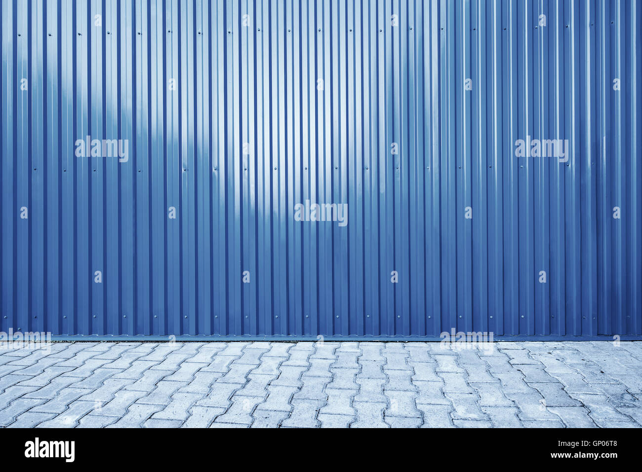White Corrugated Metal Fence Background Stock Photo Alamy