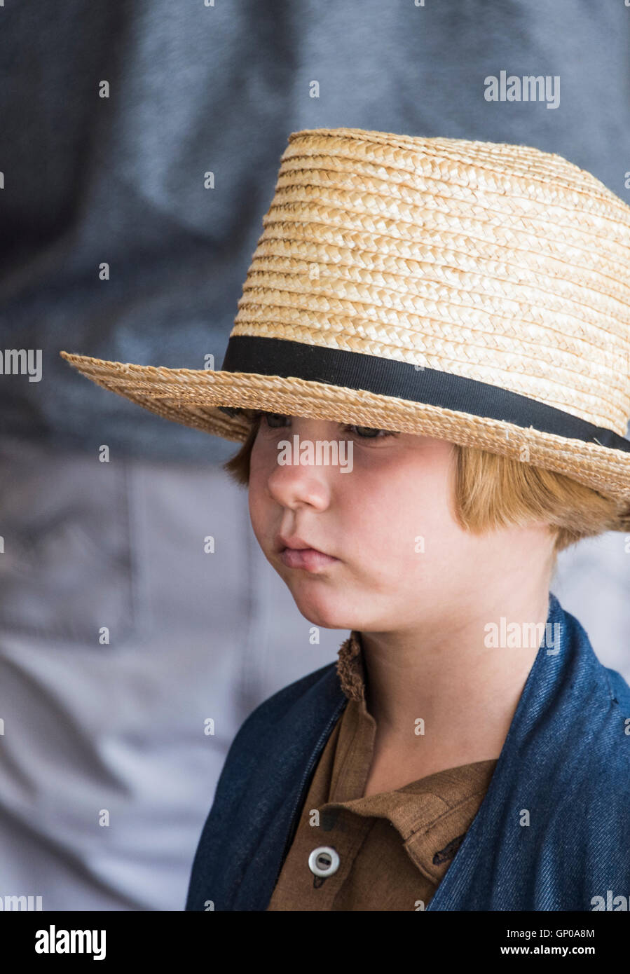 Amish boy hires stock photography and images Alamy