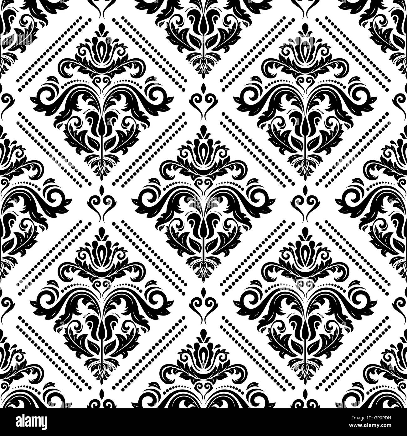 Seamless Vector Baroque Pattern Stock Vector Image & Art - Alamy