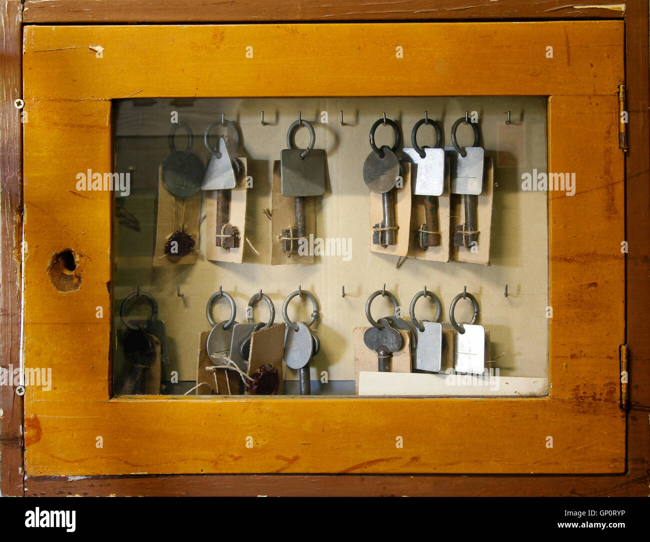 Old glass with old keys Stock Photo Alamy