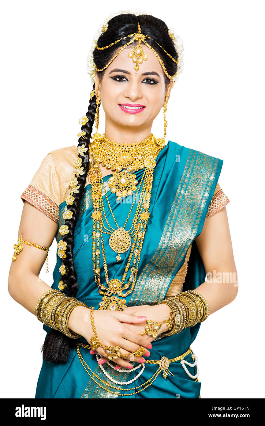 1 Beautiful Adult Bride Tamil Woman standing Stock Photo - Alamy