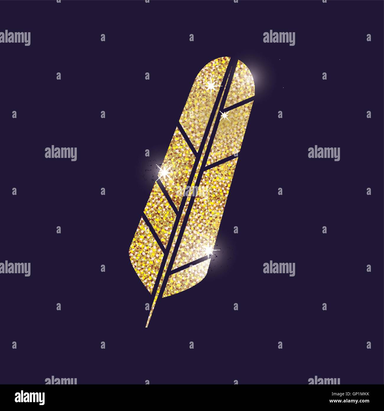 gold feather plume design Stock Vector Image & Art Alamy