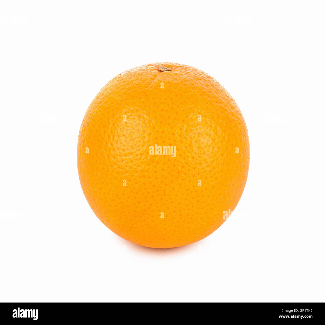 Ripe orange isolated on white background Stock Photo Alamy