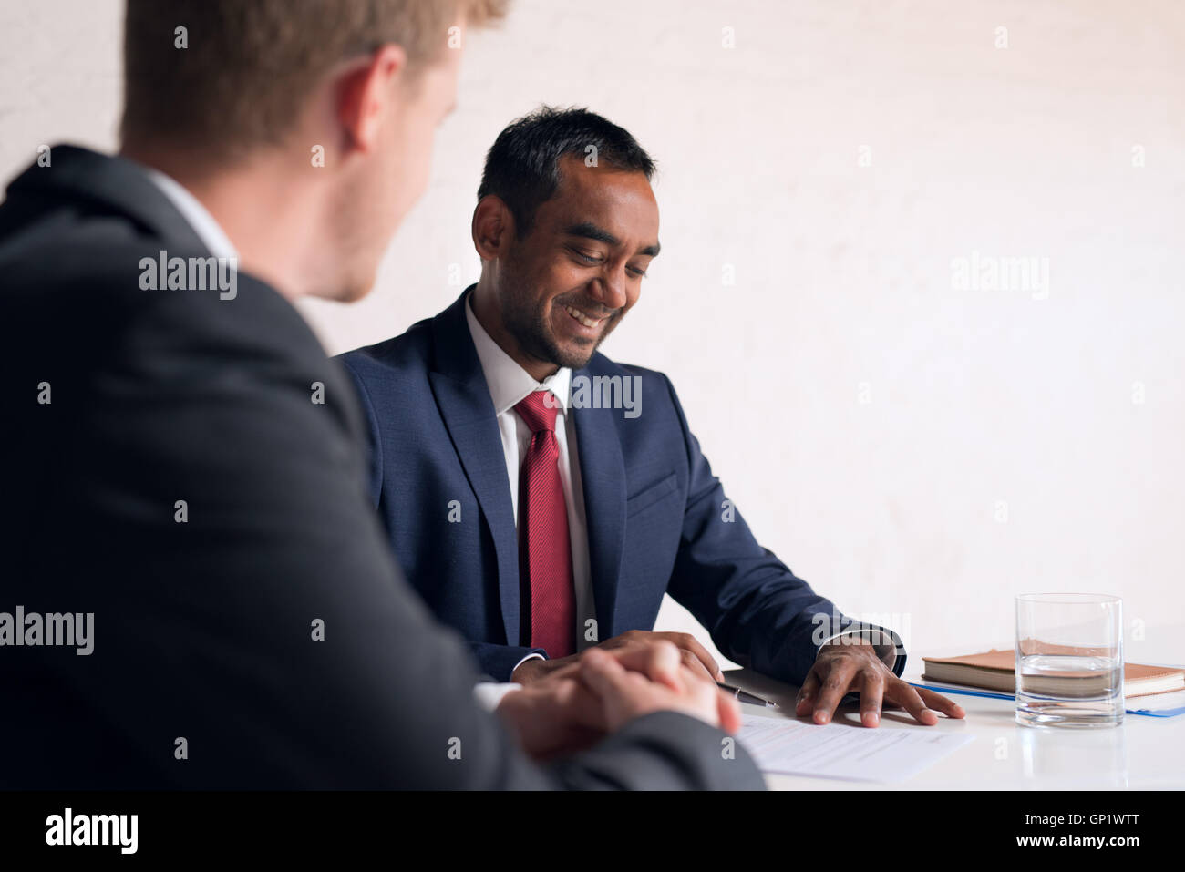 Corporate negotiations are going very well Stock Photo