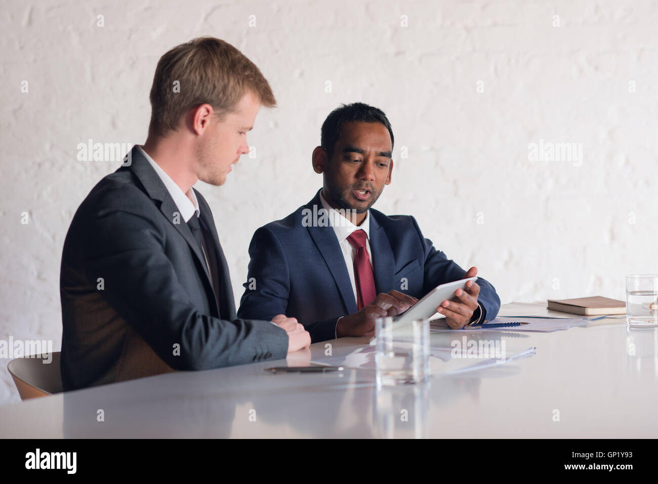 Modern business in the boardroom Stock Photo