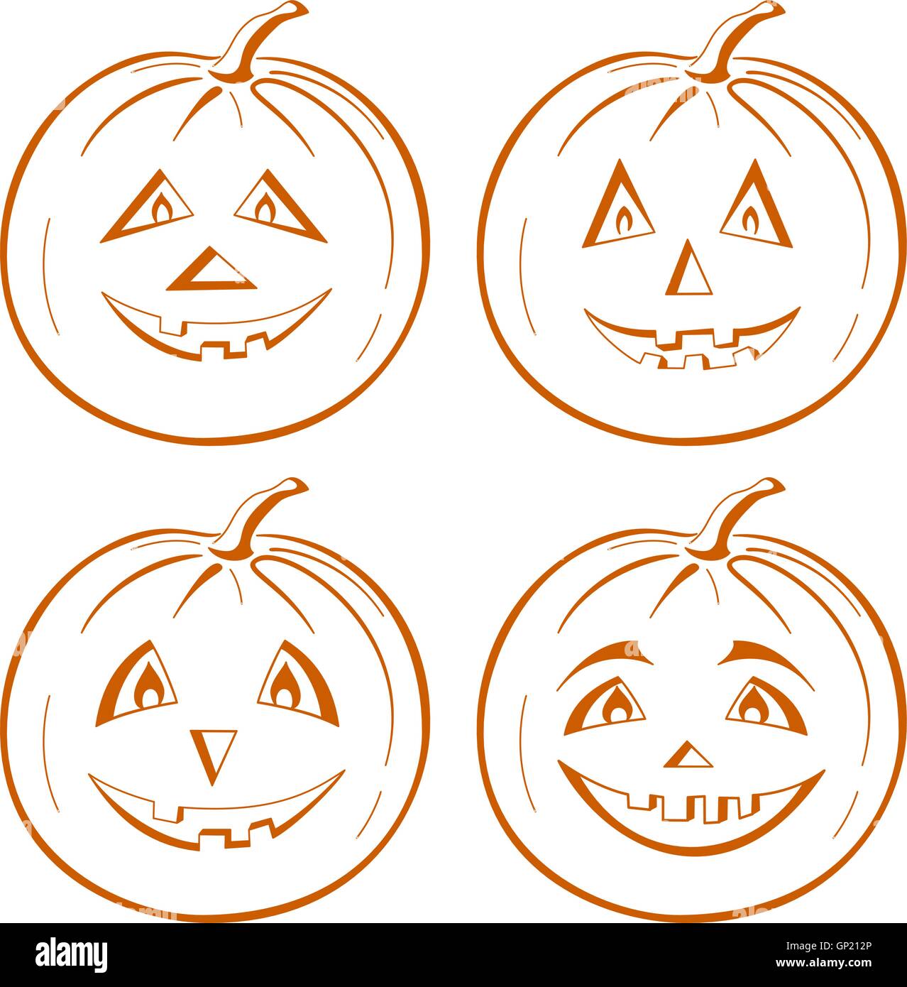 Pumpkin Jack O Lantern Stock Vector Image & Art - Alamy