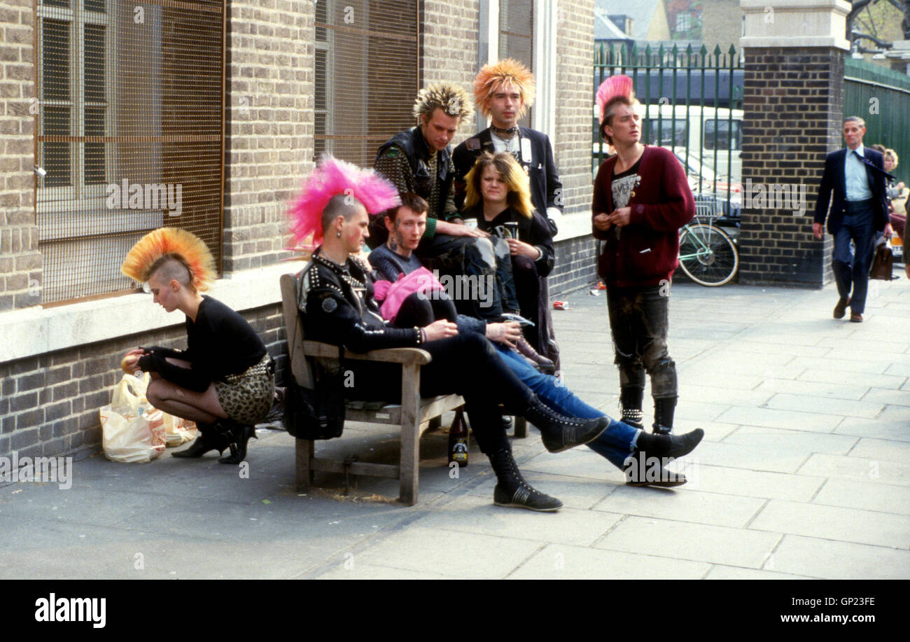 A group of punks Stock Photo - Alamy