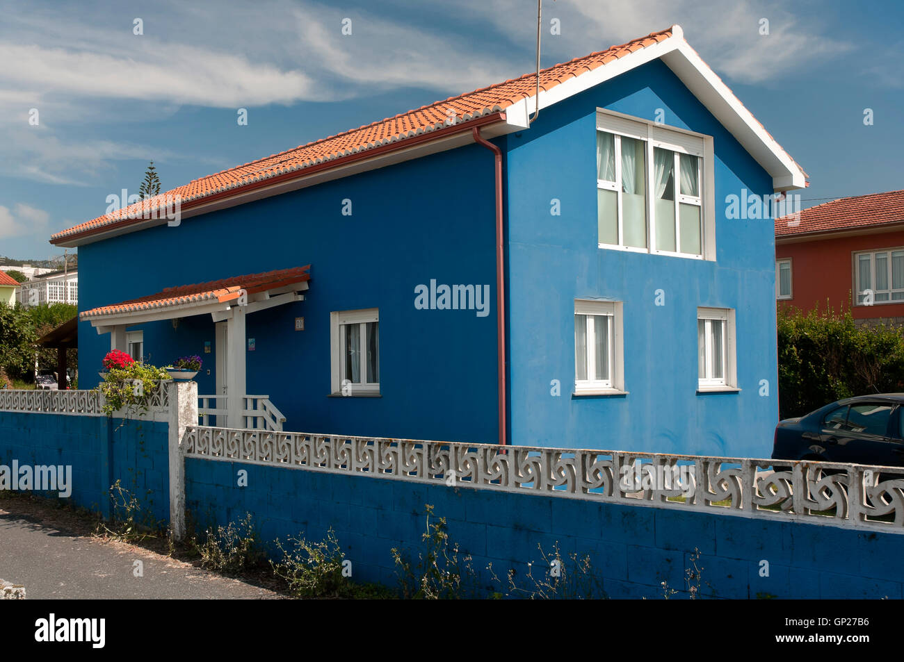 Typical house, Valdoviño, La Coruña province, Region of Galicia, Spain, Europe Stock Photo