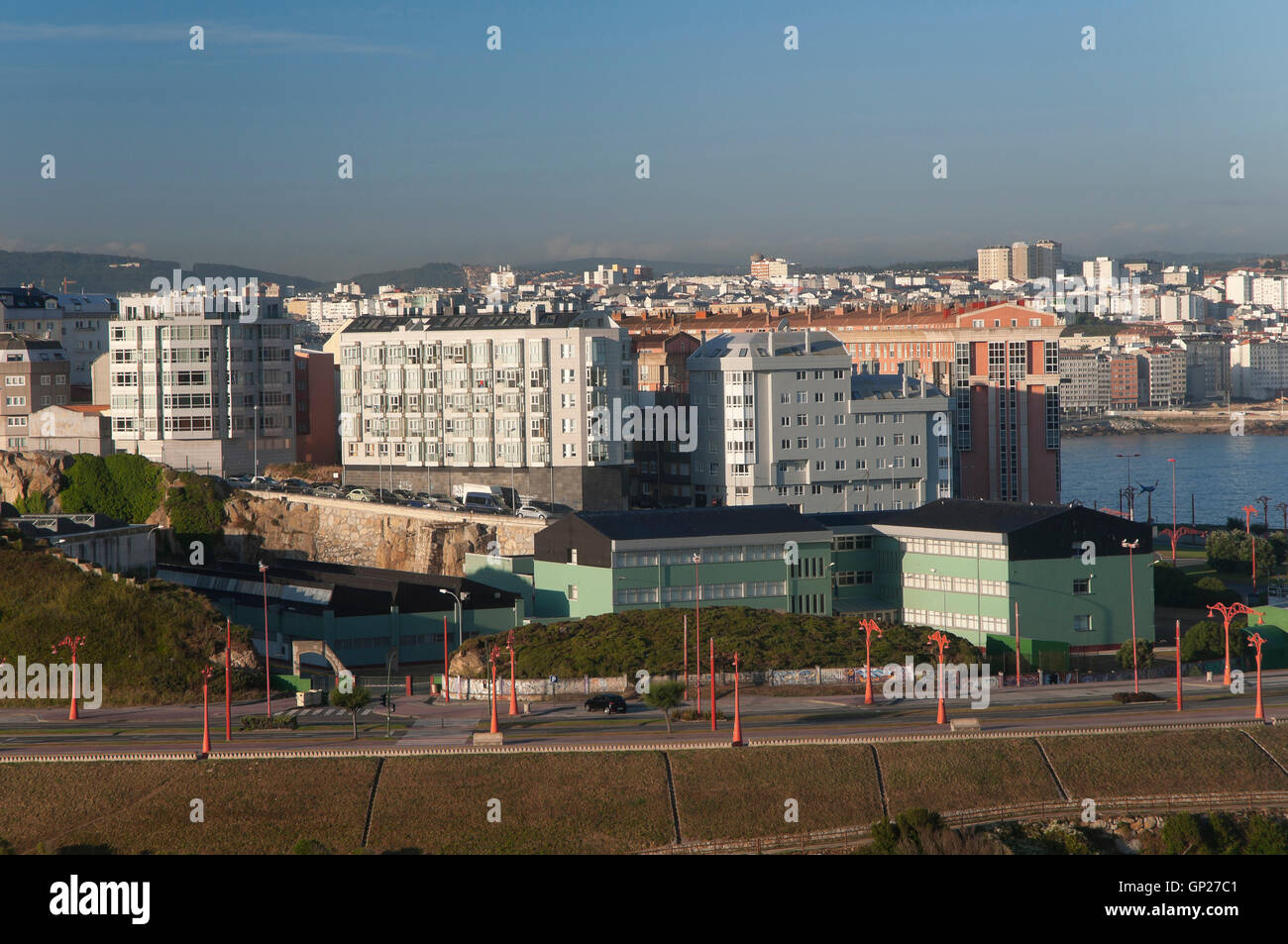 Urban view, La Coruña, Region of Galicia, Spain, Europe Stock Photo