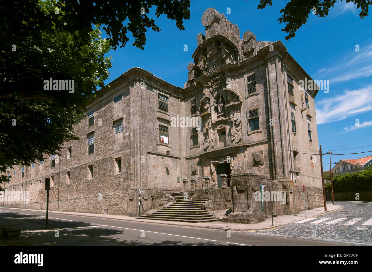 Convent of Santa Clara - 17th century, Santiago de Compostela, La Coruña province, Region of Galicia, Spain, Europe Stock Photo