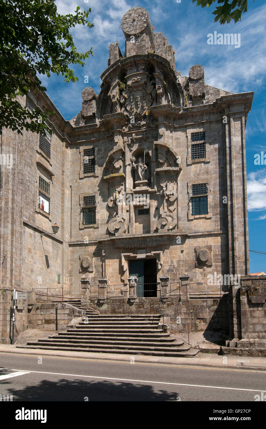 Convent of Santa Clara - 17th century, Santiago de Compostela, La Coruña province, Region of Galicia, Spain, Europe Stock Photo