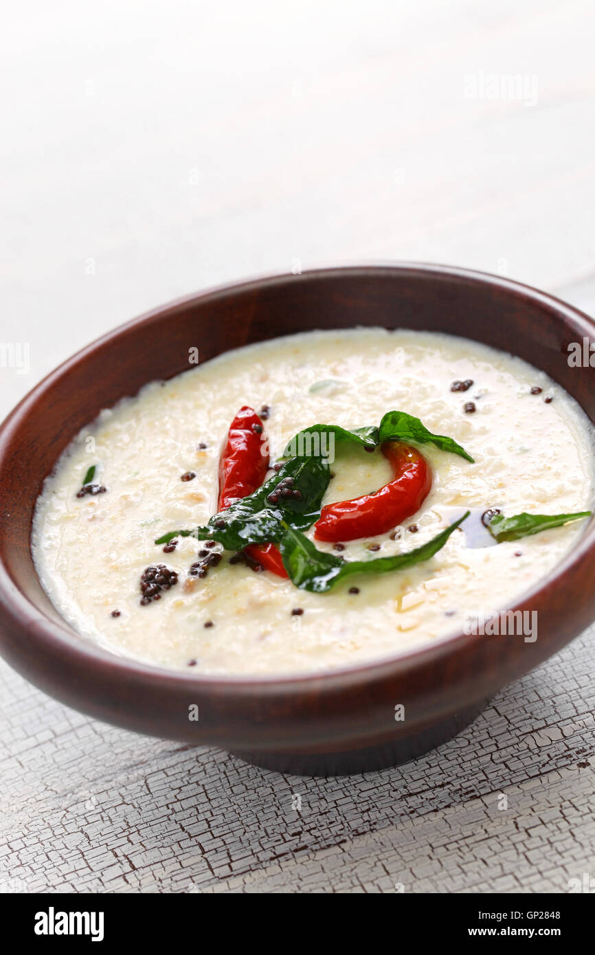 homemade coconut chutney, indian food Stock Photo Alamy