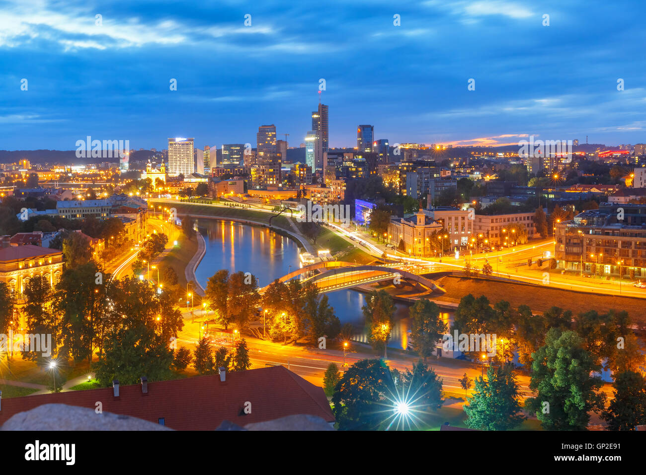 Panorama New Center of Vilnius, Lithuania Stock Photo - Alamy