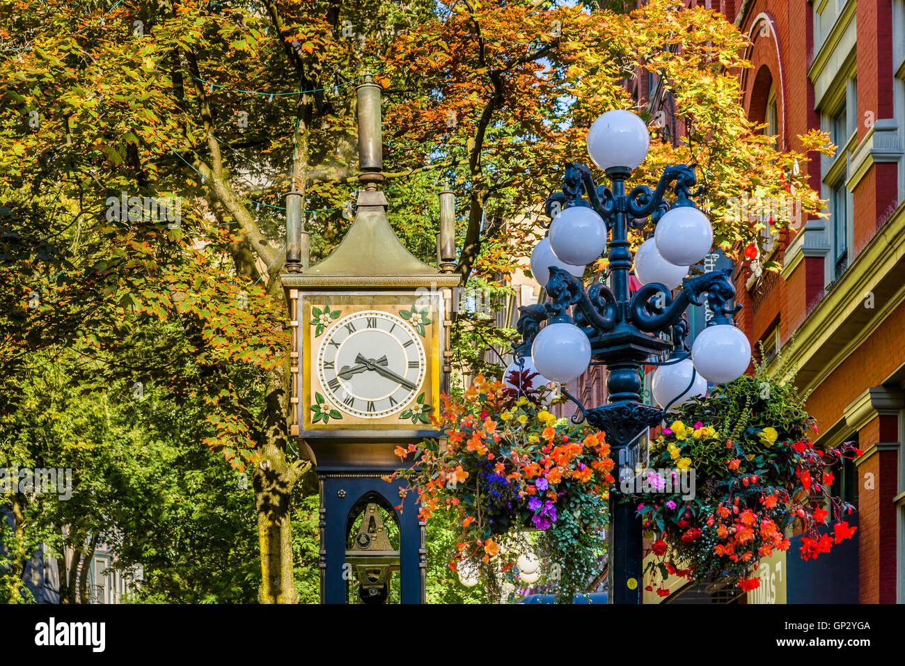 The Steam Clock, Gastown, Vancouver, British Columbia, Canada Stock Photo