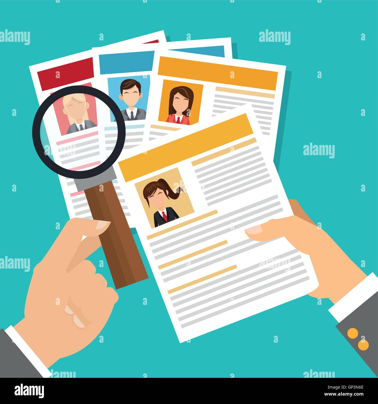 human resources employee design Stock Vector Image & Art - Alamy