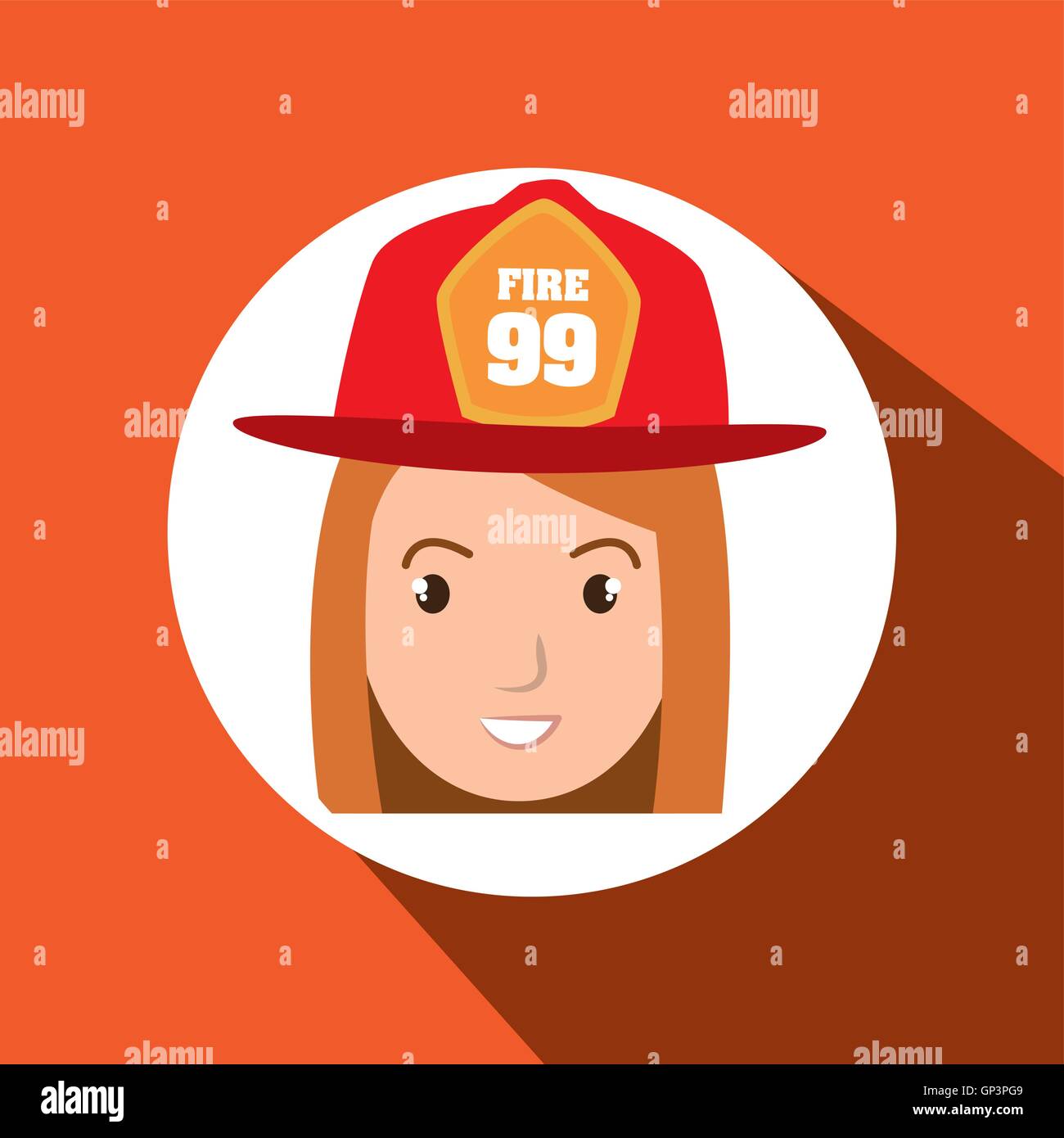 woman firewoman helmet icon Stock Vector Image & Art - Alamy